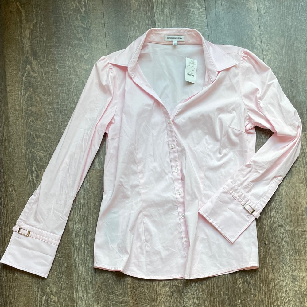 NWT Express Soft Pink Collared Shirt